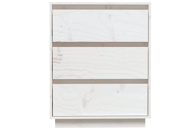 Skänk vit 60x34x75 cm massiv furu - Vit - Skänkar & sideboards