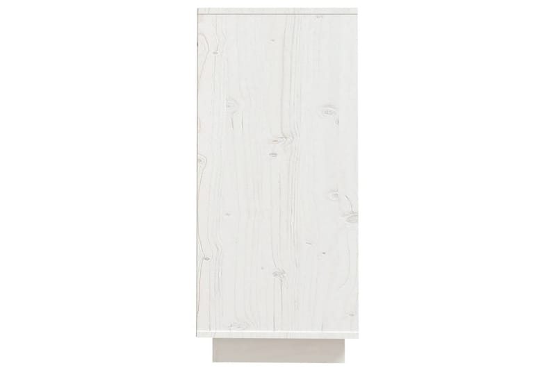 Skänk vit 60x34x75 cm massiv furu - Vit - Skänkar & sideboards