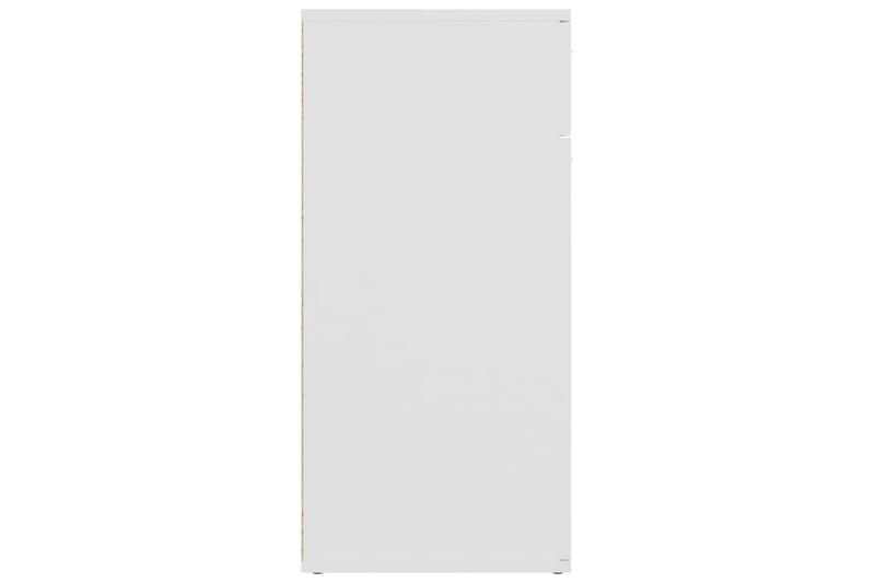 Skänk vit 80x36x75 cm spånskiva - Vit - Skänkar & sideboards