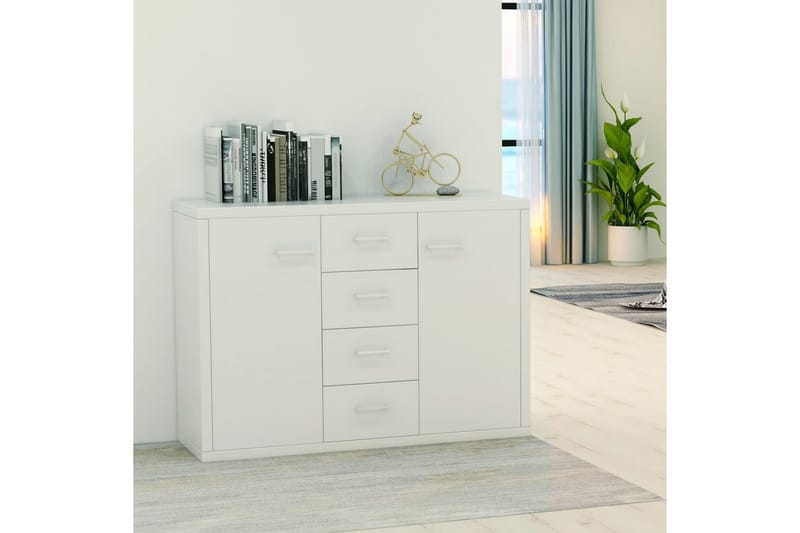 Skänk vit 88x30x65 cm spånskiva - Vit - Förvaring - Förvaringsmöbler - Skänkar & sideboards