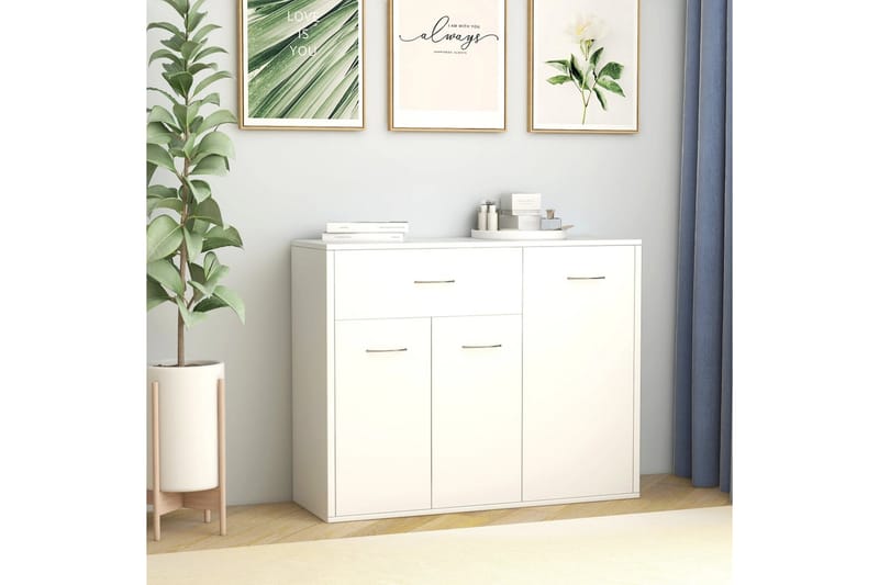 Skänk vit 88x30x70 cm spånskiva - Vit - Förvaring - Förvaringsmöbler - Skänkar & sideboards