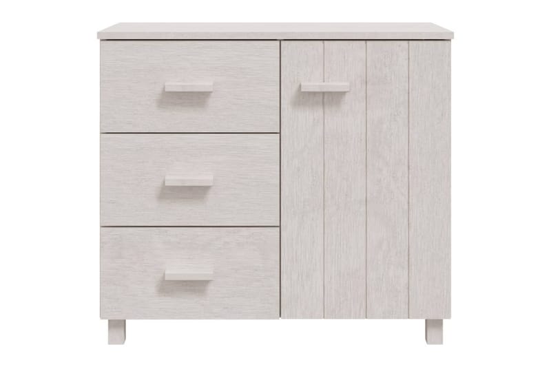 Skänk vit 90x40x80 cm massiv furu - Vit - Förvaring - Förvaringsmöbler - Skänkar & sideboards