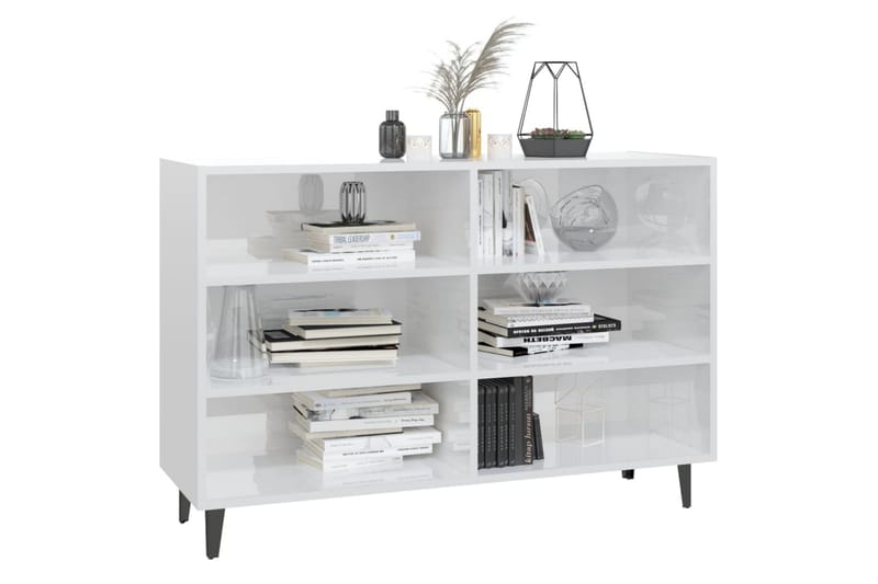Skänk vit h�ögglans 103,5x35x70 cm spånskiva - Vit högglans - Förvaring - Förvaringsmöbler - Skänkar & sideboards