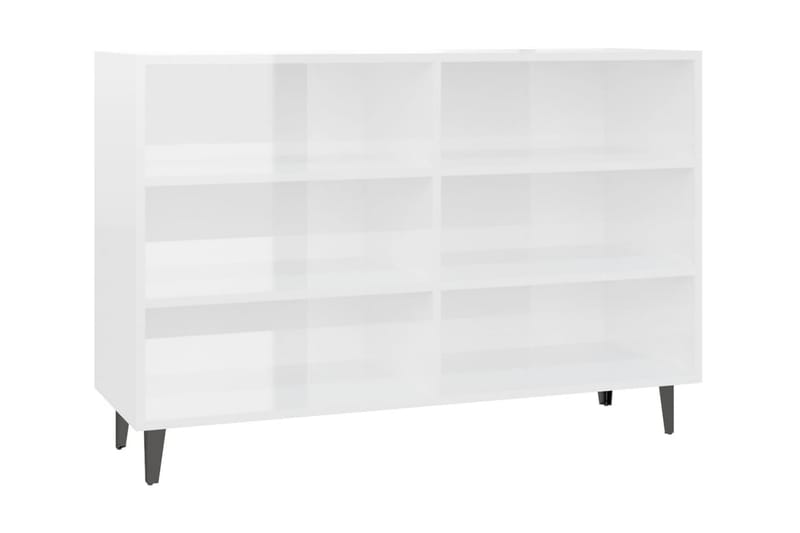 Skänk vit högglans 103,5x35x70 cm spånskiva - Vit högglans - Förvaring - Förvaringsmöbler - Skänkar & sideboards