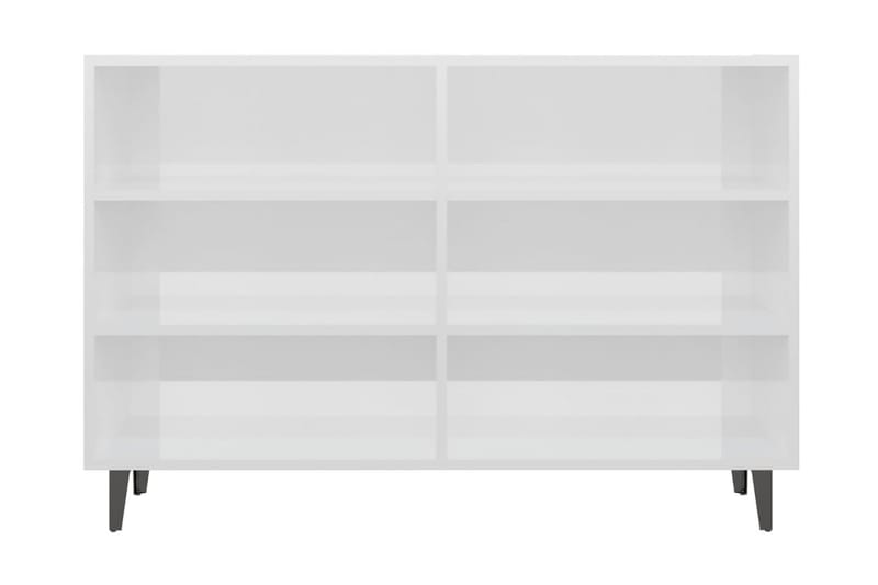 Skänk vit högglans 103,5x35x70 cm spånskiva - Vit högglans - Skänkar & sideboards