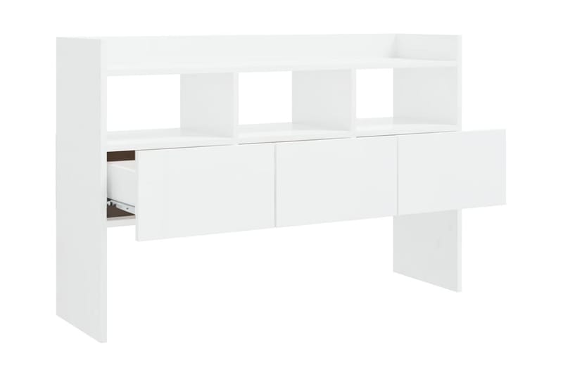 Skänk vit högglans 105x30x70 cm spånskiva - Vit högglans - Skänkar & sideboards