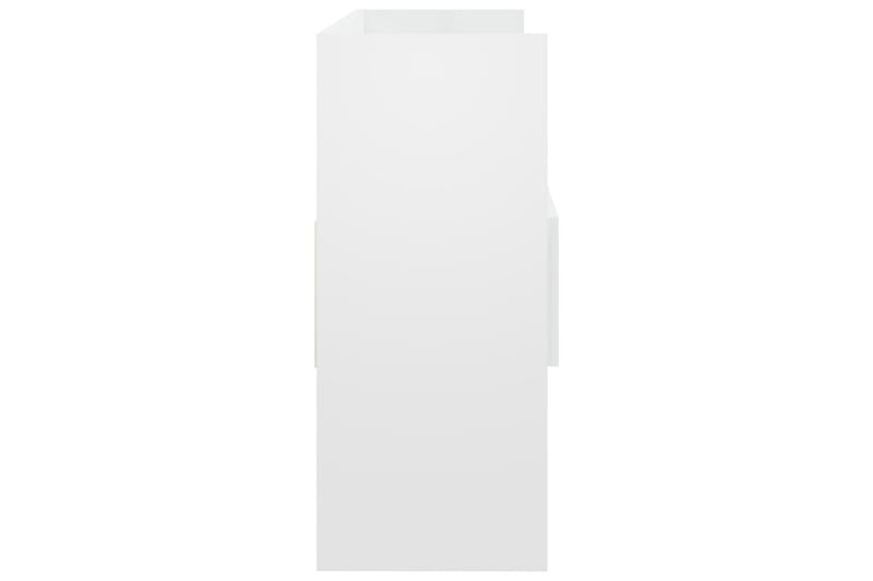 Skänk vit högglans 105x30x70 cm spånskiva - Vit högglans - Skänkar & sideboards