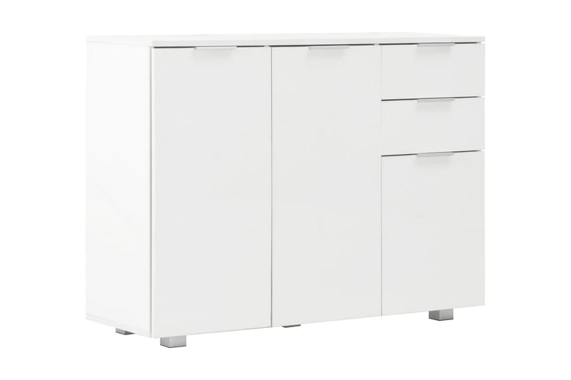 Skänk vit högglans 107x35x76 cm - Vit - Skänkar & sideboards