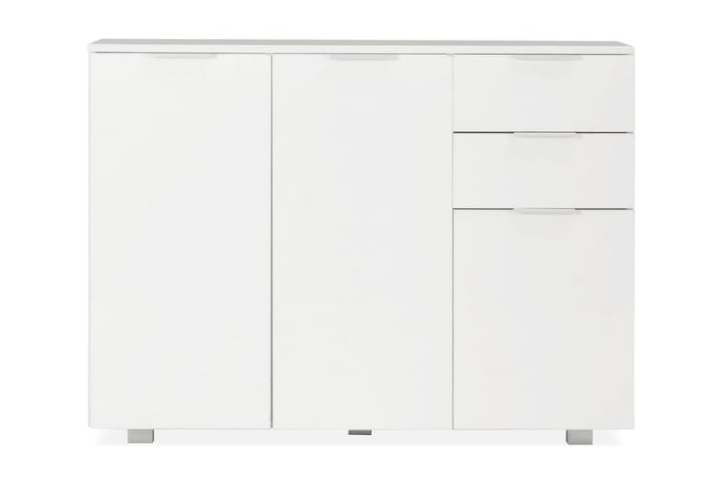 Skänk vit högglans 107x35x76 cm - Vit - Skänkar & sideboards