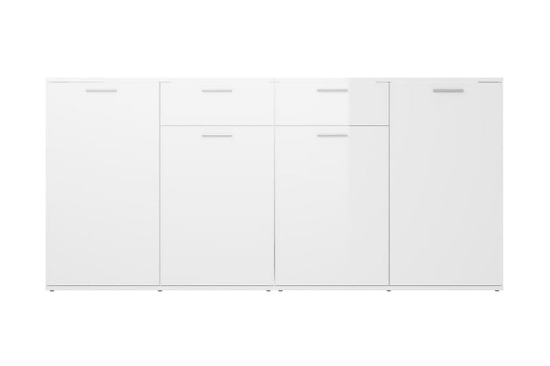 Skänk vit högglans 160x36x75 cm spånskiva - Vit - Förvaring - Förvaringsmöbler - Skänkar & sideboards