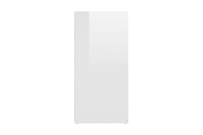 Skänk vit högglans 160x36x75 cm spånskiva - Vit - Skänkar & sideboards