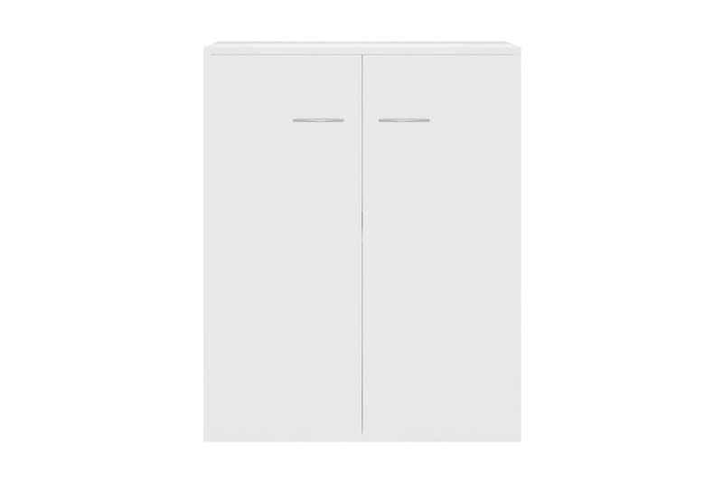 Skänk vit högglans 60x30x75 cm spånskiva - Vit - Skänkar & sideboards