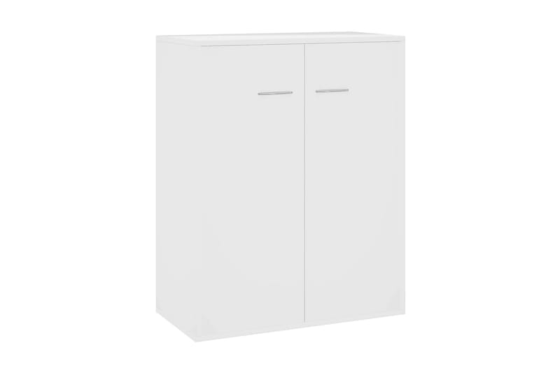 Skänk vit högglans 60x30x75 cm spånskiva - Vit - Skänkar & sideboards