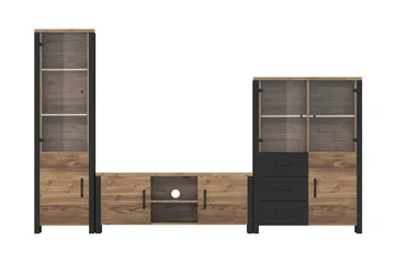 Skarebol TV-möbelset - Svart/Trä/Natur - Förvaring - Förvaringsmöbler - Skänkar & sideboards