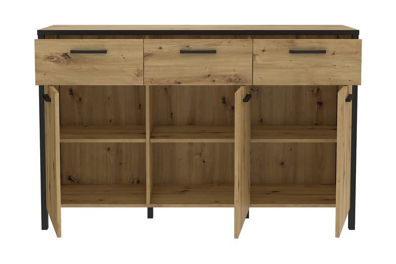 SLOBOZIA Byrå 31x75 cm Brun/Svart - Skänkar & sideboards