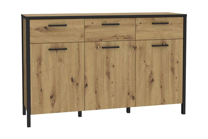 SLOBOZIA Byrå 31x75 cm Brun/Svart - Skänkar & sideboards