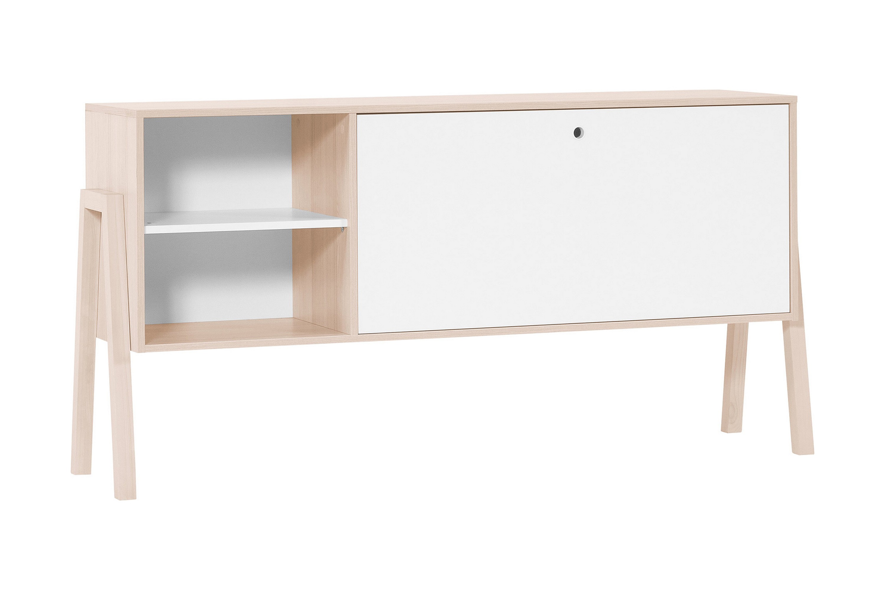 spot skänk trä/natur/vit -