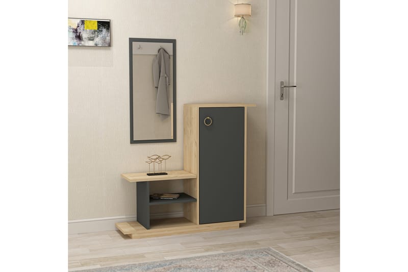 STILTS Sideboard 80 cm Ek/Antracit - Förvaring - Förvaringsmöbler - Skänkar & sideboards