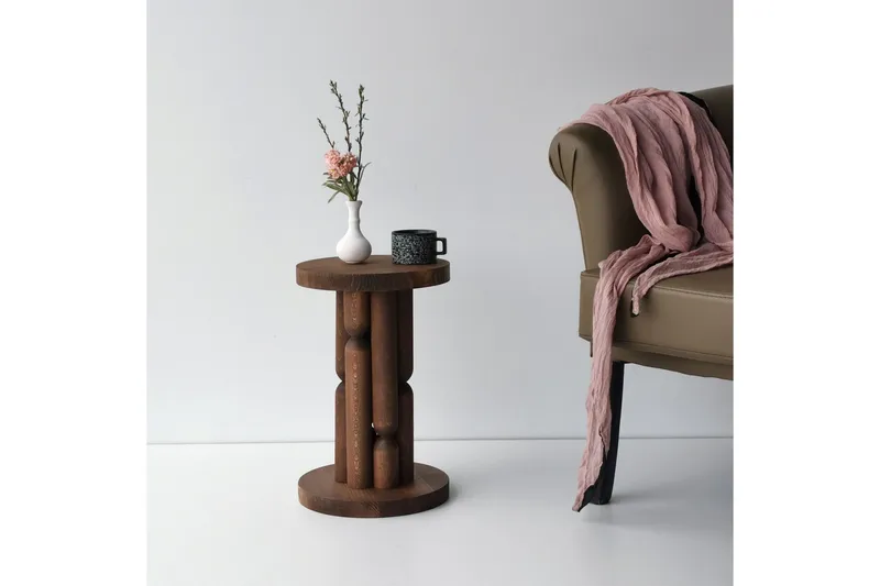 Stoa Skänk 27 cm - Brun - Möbler - Vardagsrum - Soffbord & vardagsrumsbord - Sidobord & lampbord - Piedestal & pelarbord