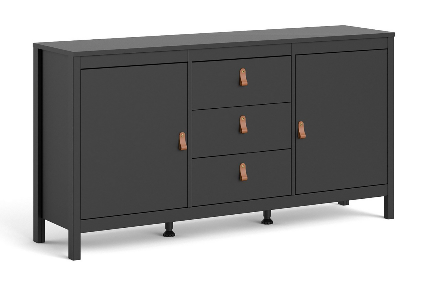 stolfers sideboard 38x151 cm svart/natur -