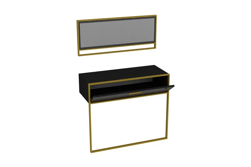 Susia Sideboard 90 cm - Guld|Svart - Förvaring - Förvaringsmöbler - Skänkar & sideboards