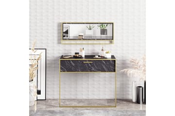 Susia Sideboard 90 cm i Trä med Metallram - Guld|Svart - Förvaring - Förvaringsmöbler - Skänkar & sideboards