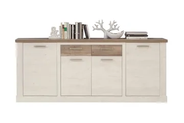Talebi Skänk 41x213 cm - Brun/Vit - Förvaring - Förvaringsmöbler - Skänkar & sideboards