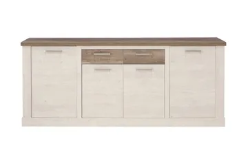 Talebi Skänk 41x213 cm - Brun/Vit - Förvaring - Förvaringsmöbler - Skänkar & sideboards
