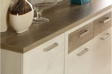 Talebi Skänk 41x213 cm - Brun/Vit - Förvaring - Förvaringsmöbler - Skänkar & sideboards