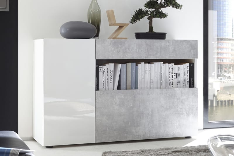 THENIKE Sideboard 130 Vit/Grå - Förvaring - Förvaringsmöbler - Skänkar & sideboards