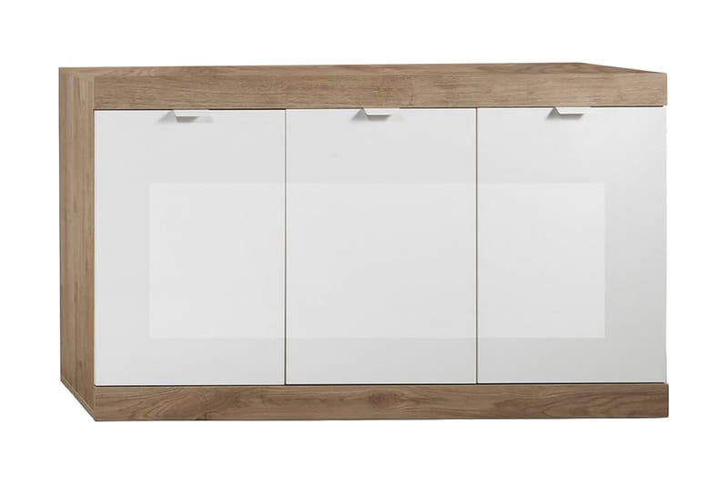 THENIKE Sideboard 135 cm Vit/Brun - Förvaring - Förvaringsmöbler - Skänkar & sideboards