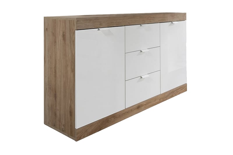 THENIKE Sideboard 135 cm Vit/Brun - Förvaring - Förvaringsmöbler - Skänkar & sideboards