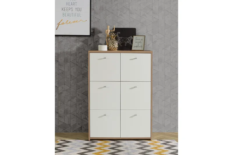 Toledor Sideboard 113x77 cm - Brun/Vit - Förvaring - Förvaringsmöbler - Skänkar & sideboards