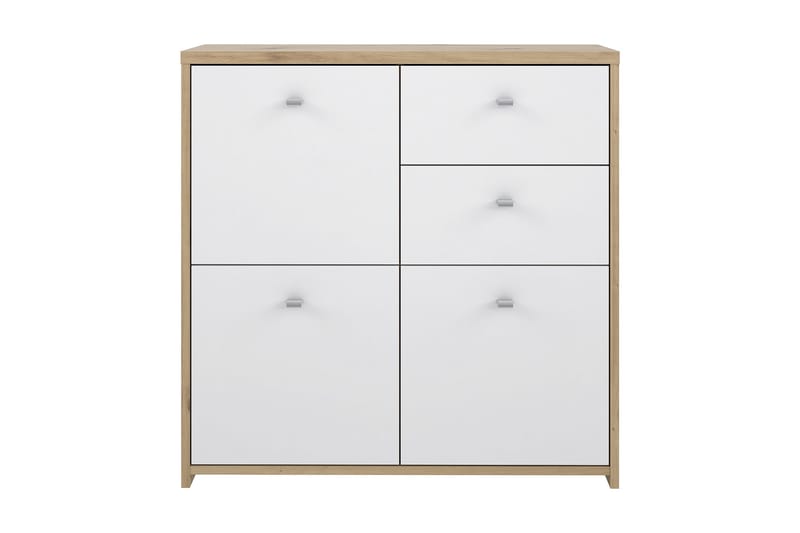 Toledor Sideboard 2 Lådor 74x77 cm - Brun/Vit - Förvaring - Förvaringsmöbler - Skänkar & sideboards