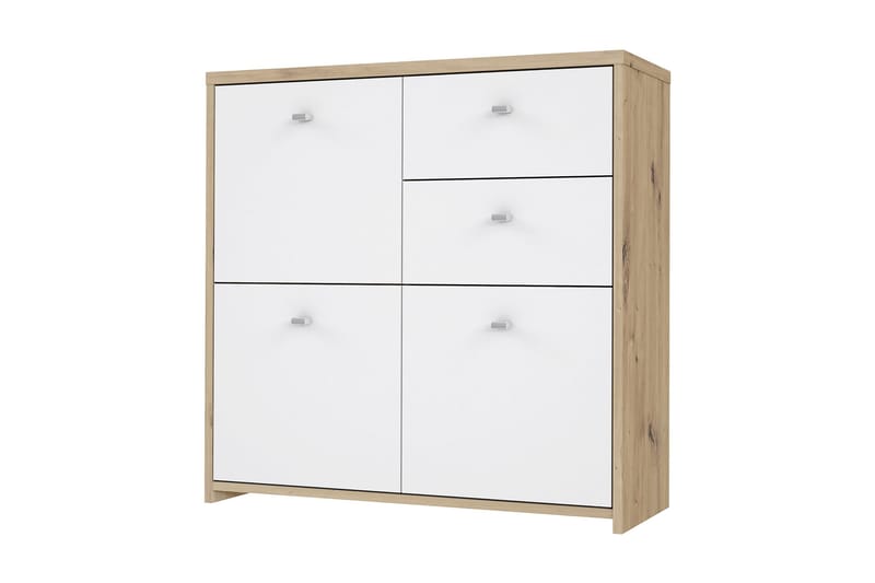 Toledor Sideboard 2 Lådor 74x77 cm - Brun/Vit - Förvaring - Förvaringsmöbler - Skänkar & sideboards