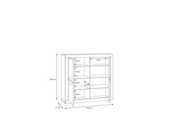 Tolovgrad Sideboard 41x113 cm - Grå/Vit - Förvaring - Förvaringsmöbler - Skänkar & sideboards