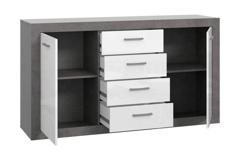 Tolovgrad Sideboard 41x153 cm - Grå/Vit - Förvaring - Förvaringsmöbler - Skänkar & sideboards