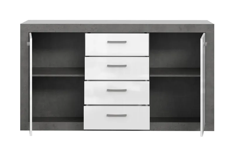 Tolovgrad Sideboard 41x153 cm - Grå/Vit - Förvaring - Förvaringsmöbler - Skänkar & sideboards