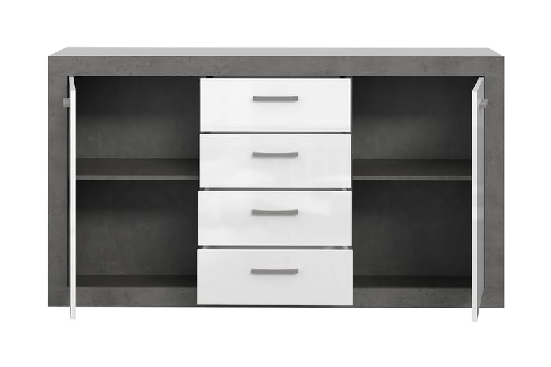 Tolovgrad Sideboard 41x153 cm - Grå/Vit - Förvaring - Förvaringsmöbler - Skänkar & sideboards