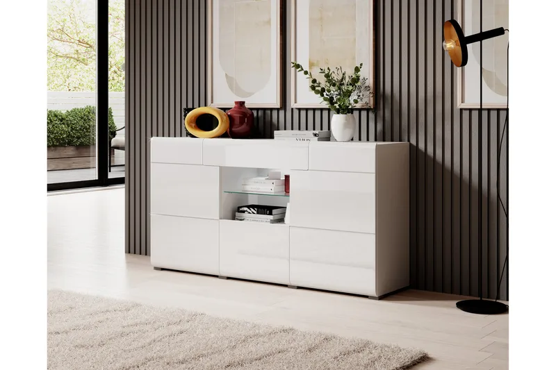 Toreno Sideboard 39x159 cm - Vit - Förvaring - Förvaringsmöbler - Skänkar & sideboards