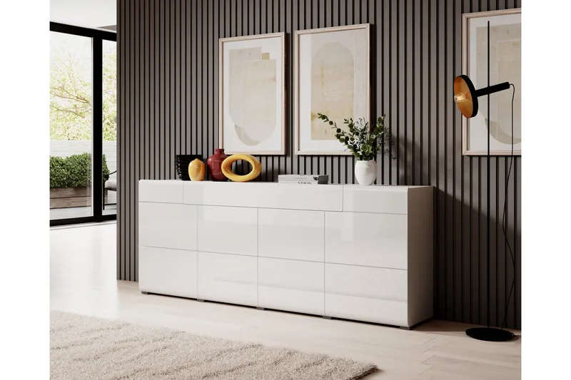 Toreno Sideboard 39x208 cm - Vit - Förvaring - Förvaringsmöbler - Skänkar & sideboards