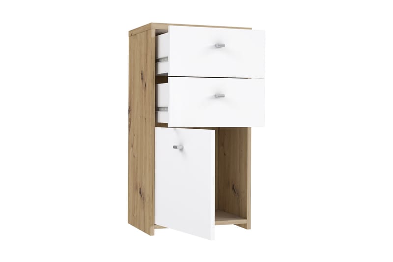 TORRAIN Sideboard 74x40 cm Brun/Vit - Förvaring - Förvaringsmöbler - Skänkar & sideboards