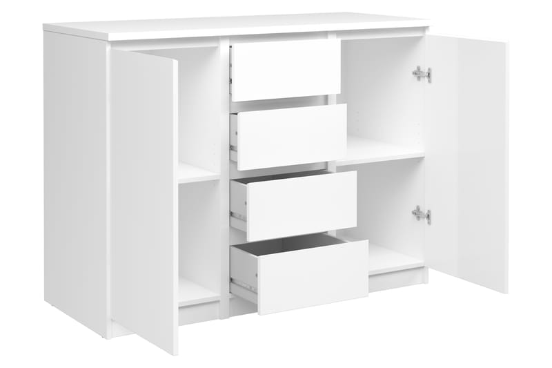 TRIVENTO Skänk 121 Vit Högglans - Förvaring - Förvaringsmöbler - Skänkar & sideboards