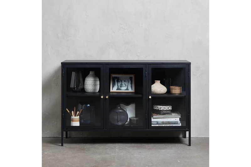 Umbri Sideboard 3 delar 132 cm - Svart - Förvaring - Förvaringsmöbler - Skänkar & sideboards