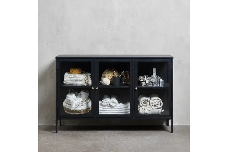 Umbri Sideboard 3 delar 132 cm - Svart - Förvaring - Förvaringsmöbler - Skänkar & sideboards