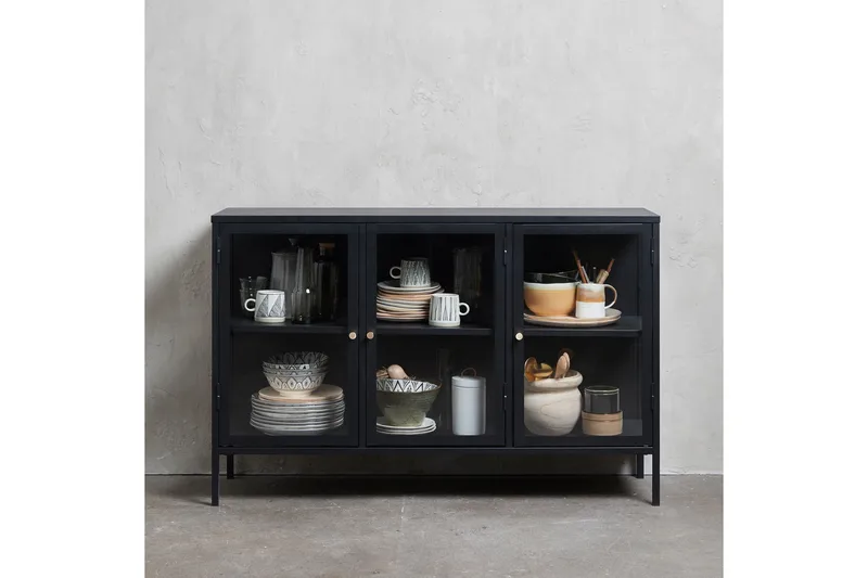 Umbri Sideboard 3 delar 132 cm - Svart - Förvaring - Förvaringsmöbler - Skänkar & sideboards