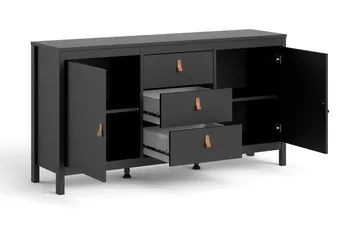 Vallvidera Sideboard 38x151 cm - Svart/Natur - Förvaring - Förvaringsmöbler - Skänkar & sideboards