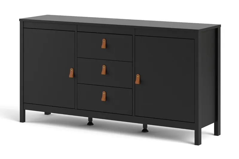 Vallvidera Sideboard 38x151 cm - Svart/Natur - Förvaring - Förvaringsmöbler - Skänkar & sideboards