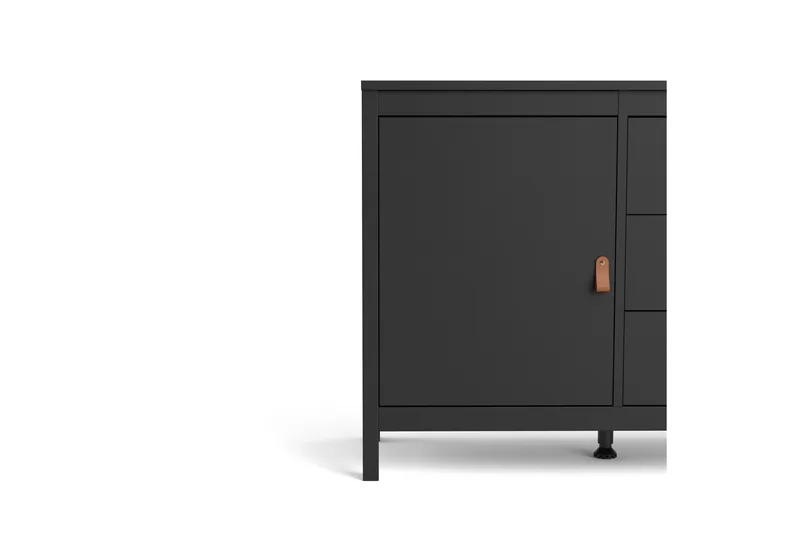 Vallvidera Sideboard 38x151 cm - Svart/Natur - Förvaring - Förvaringsmöbler - Skänkar & sideboards