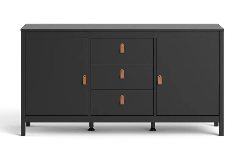 Vallvidera Sideboard 38x151 cm - Svart/Natur - Förvaring - Förvaringsmöbler - Skänkar & sideboards